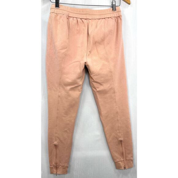 Theory Relaxed Cotton Jogger Sweatpants in Blush Pink Size Small - Picture 5 of 6